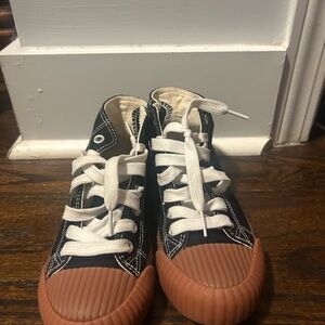 Stylish Black and Brown Kids Sneakers